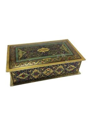 Vintage Schrafft's Tin Candy Box Canco Persian Lithograph Motif Advertising
